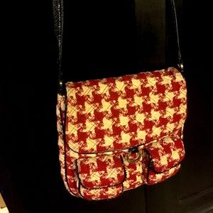 Red & Cream Plaid Cloth Purse